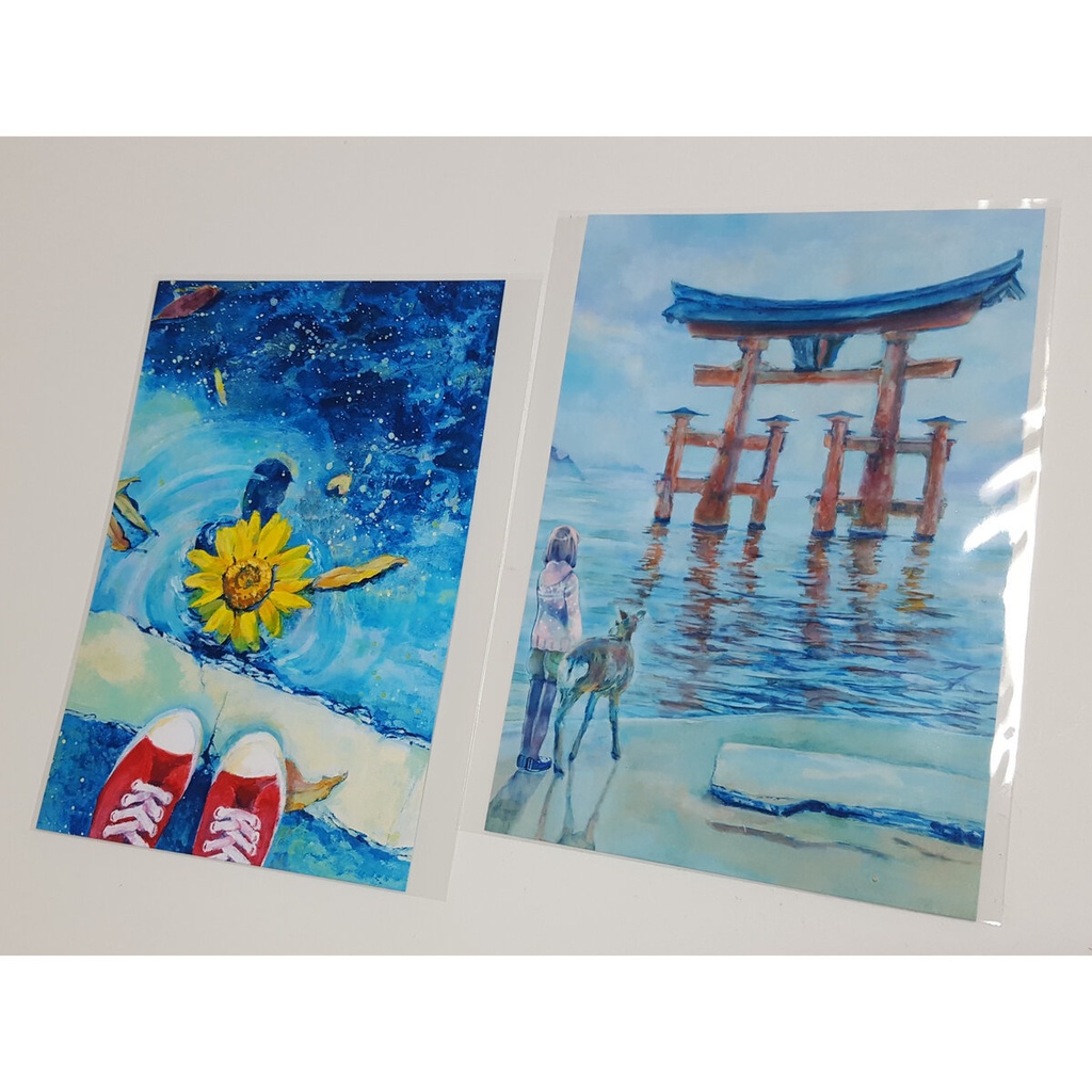 風景画のポストカードセット