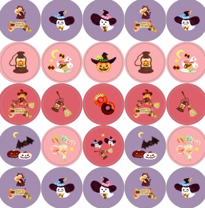 貼ってはがせるラッピングシール (🎃ハロウィン、🍉フルーツ)