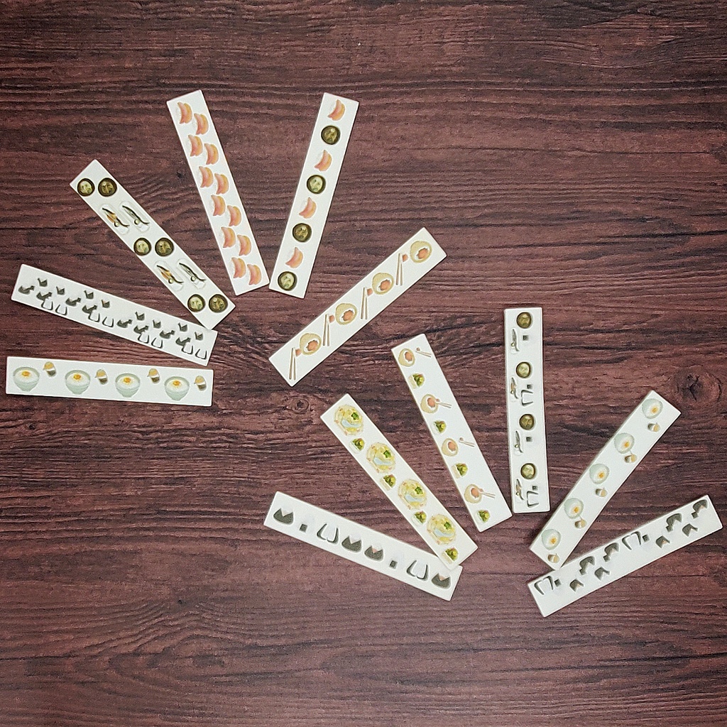 マスキングテープ🍙🍞🍜✒🍳🍰 12本 300円 ※シートタイプ選択可能