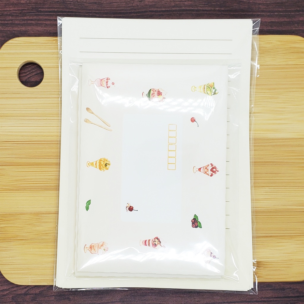 🍮パフェが好きな方へ向けたレターセット 900円