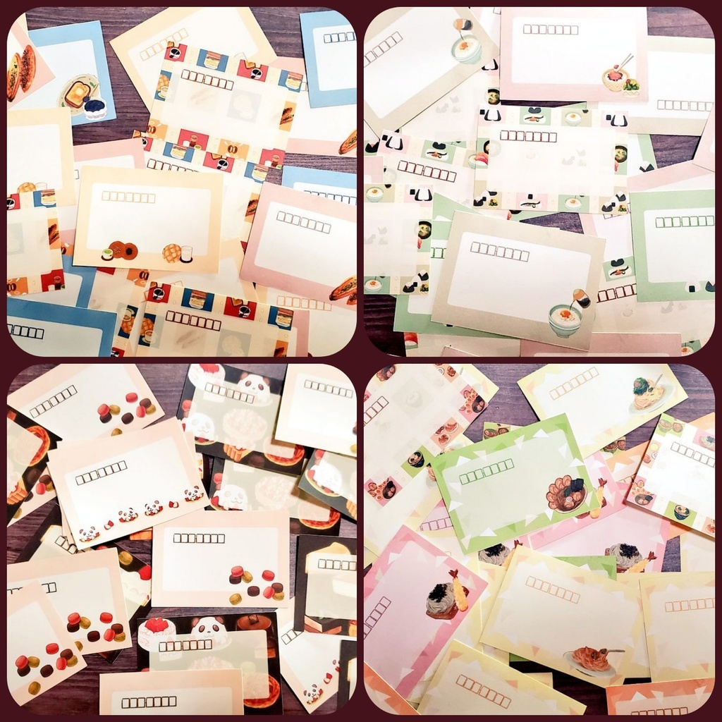 いろんな絵柄の宛名シール 1種類4枚 お好きな3セット 全9種類