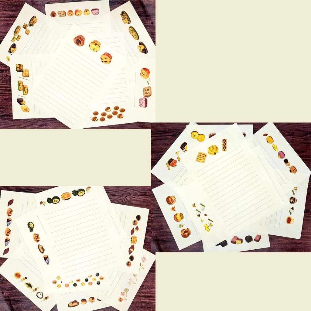 レターセットの販売先まとめ🍙🍞🍜✒🍳🍰🎃🍠🌰🍒🐈☕