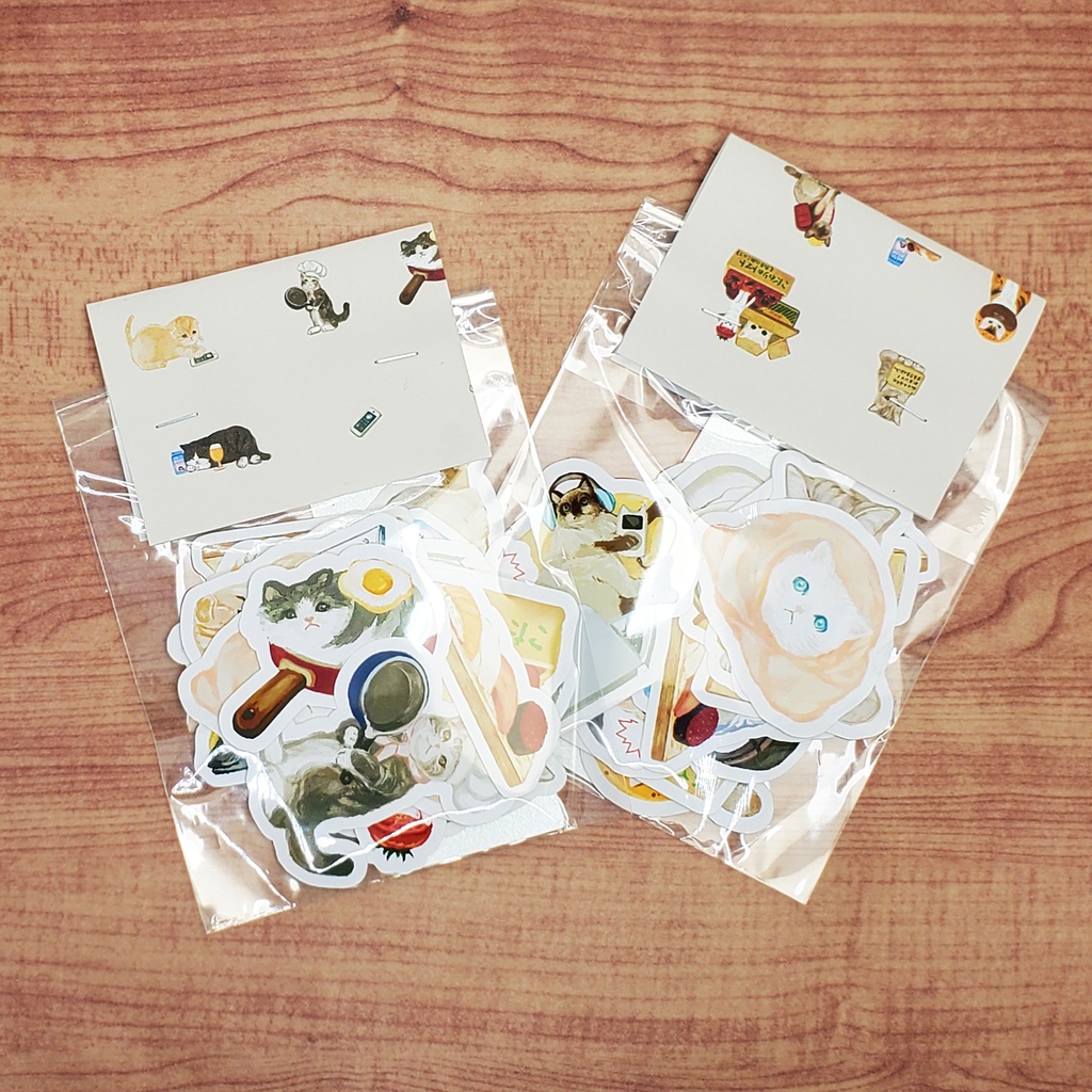 まったりねこのフレークシールセット🐈 22枚セット 700円