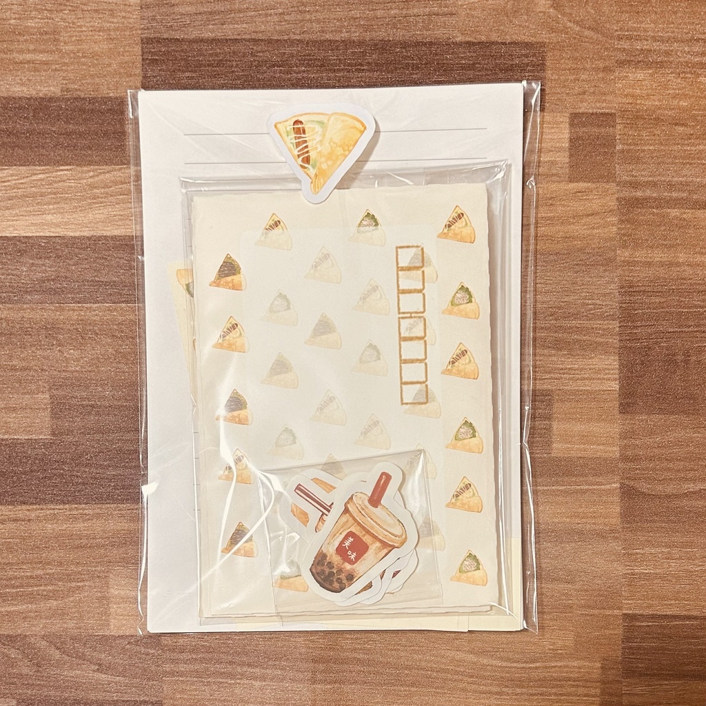 クレープが好きな方へ向けたレターセット🍒🍇🍓