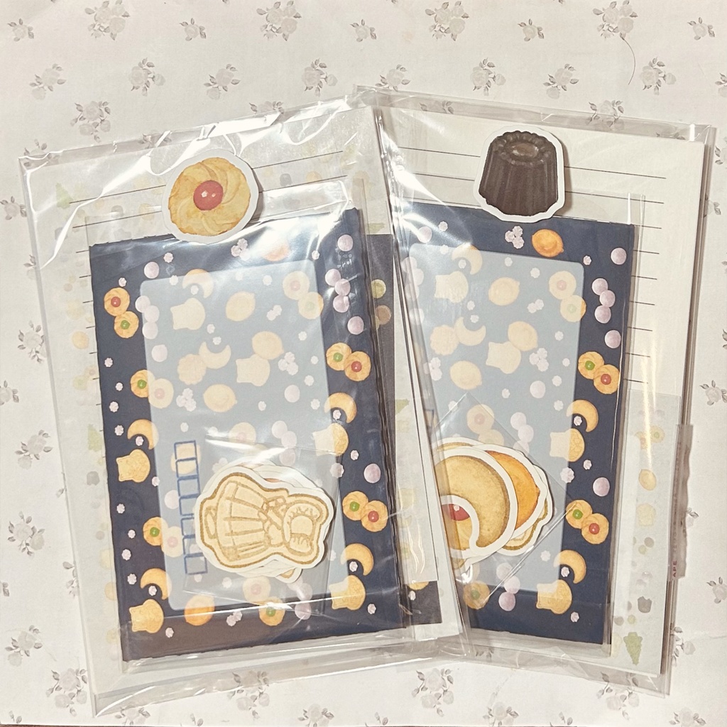 菓子屋ツキノミのレターセット🍋🌙