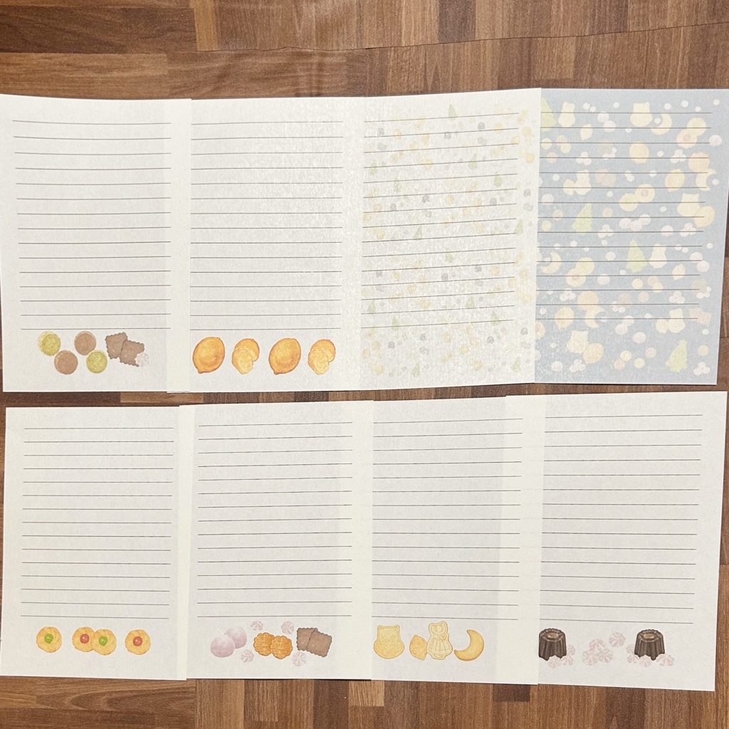 菓子屋ツキノミのレターセット🍋🌙