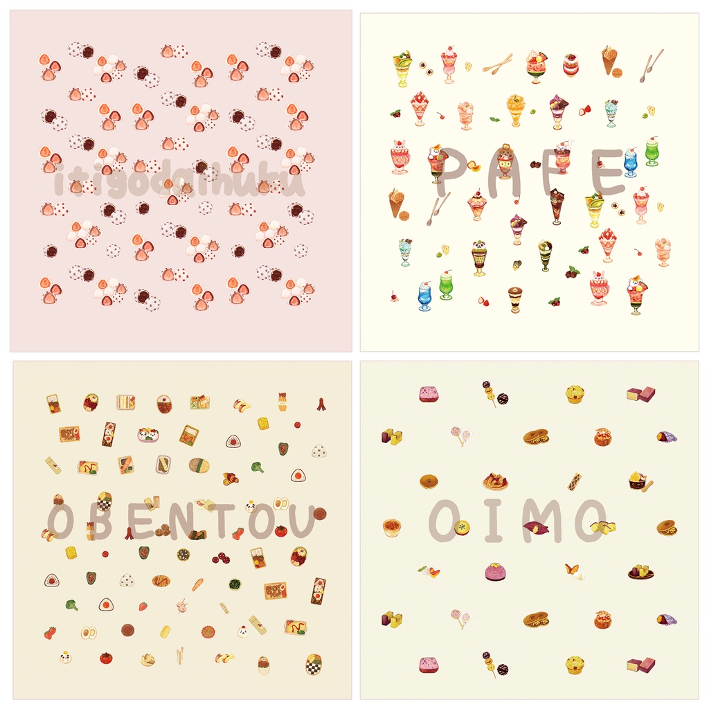 大きなサイズの液晶クリーナー 4種🍠🍒🍱🍓👓 ※眼鏡吹きにもなります。