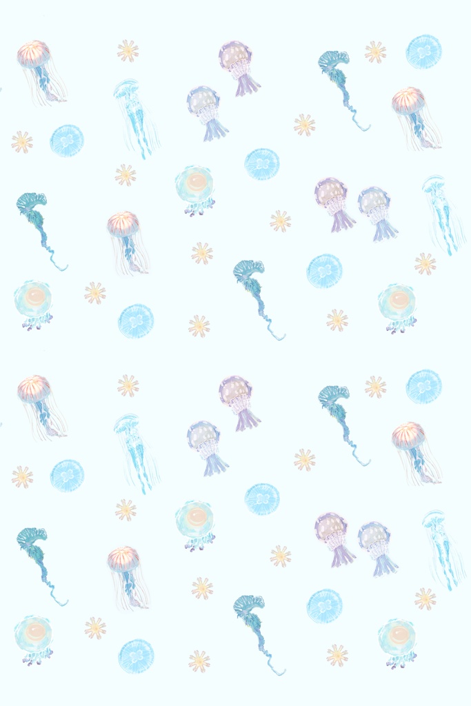 クラゲが好きな方へむけたデザインペーパー🪼