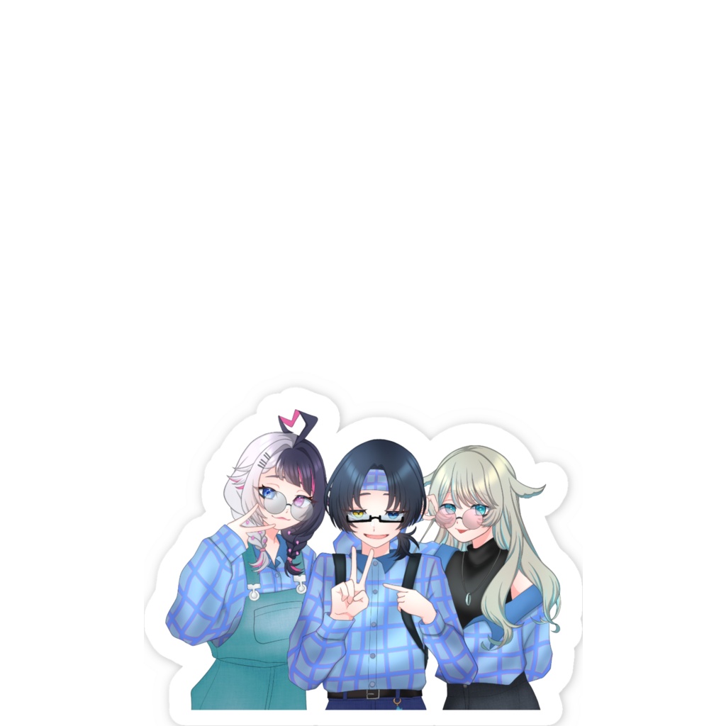 酒てて リンクコーデ スマホステッカー