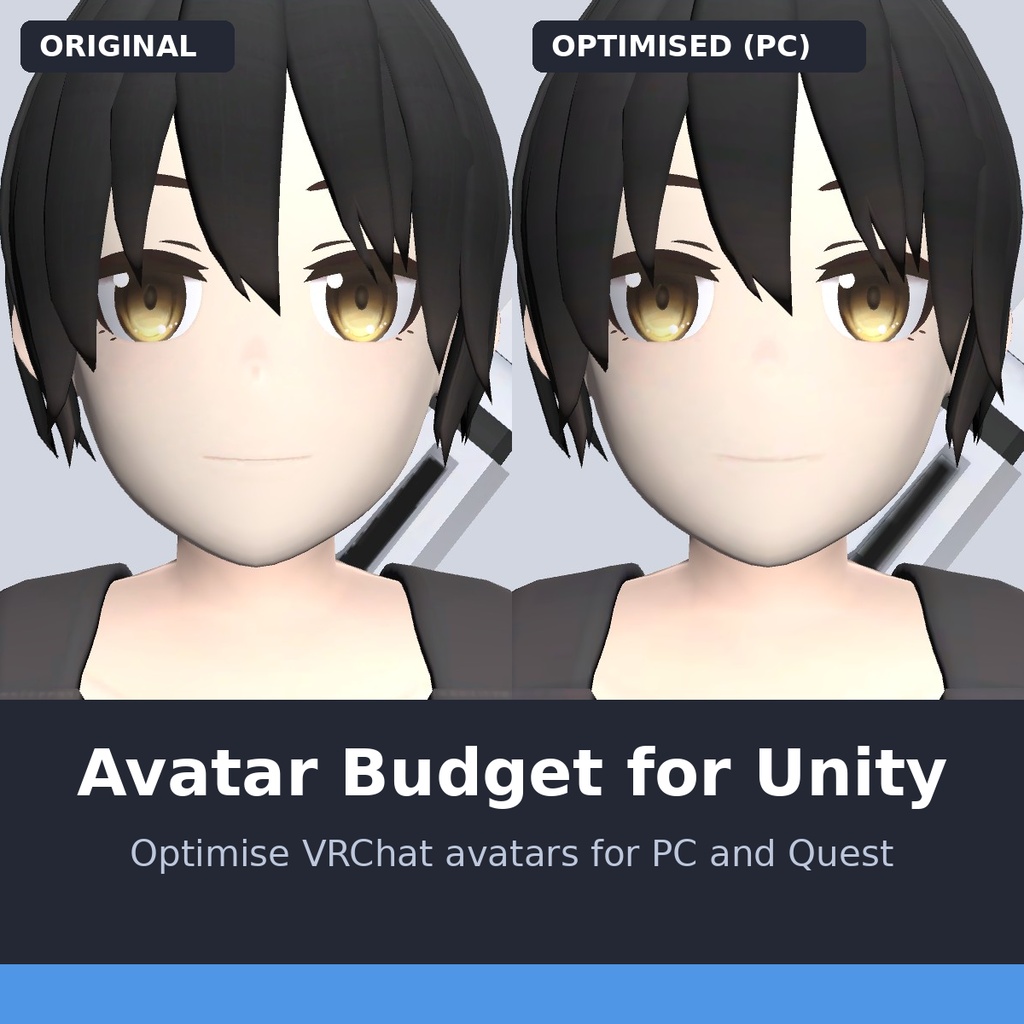 [Unity] Avatar Budget for Unity｜VRChatアバターをワンクリックでQuest/PCのGoodランクへ