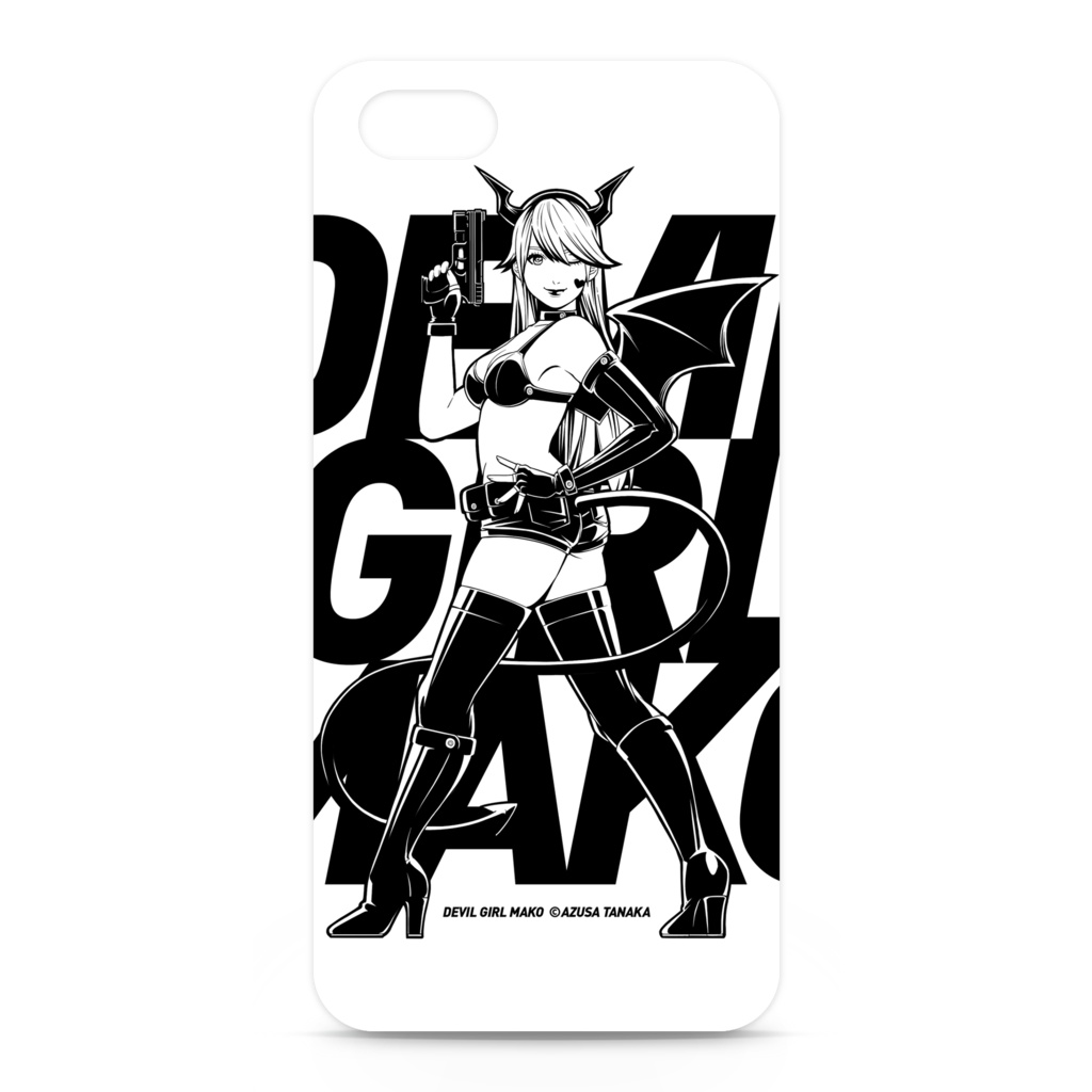 DEVIL GIRL MAKO iPhoneケース（White）