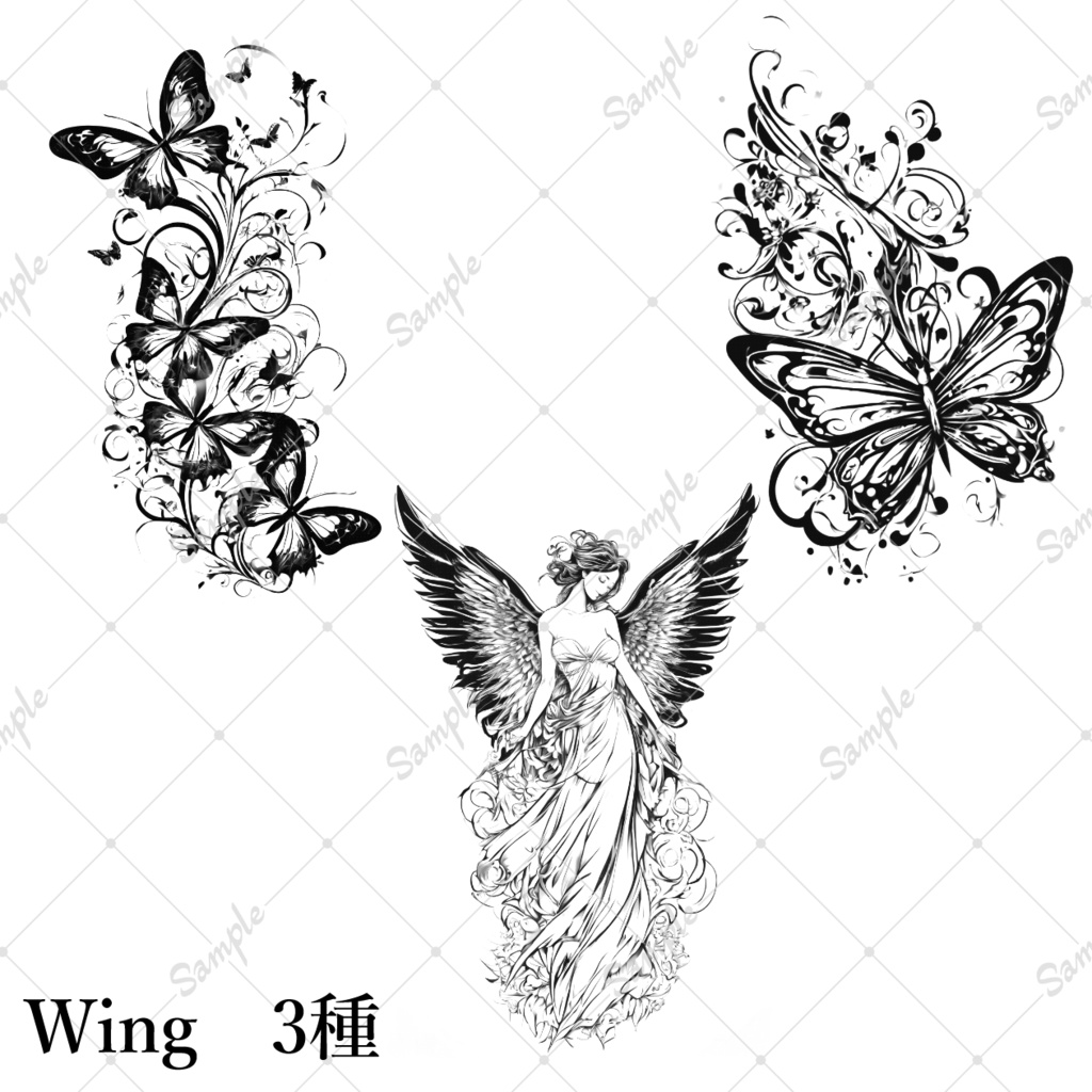 【無償/VRchat向け】Tatoo pack