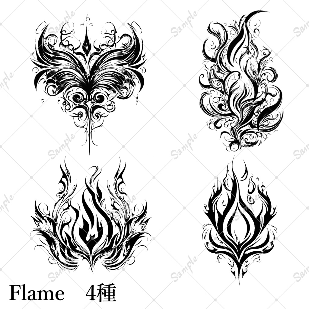 【無償/VRchat向け】Tatoo pack