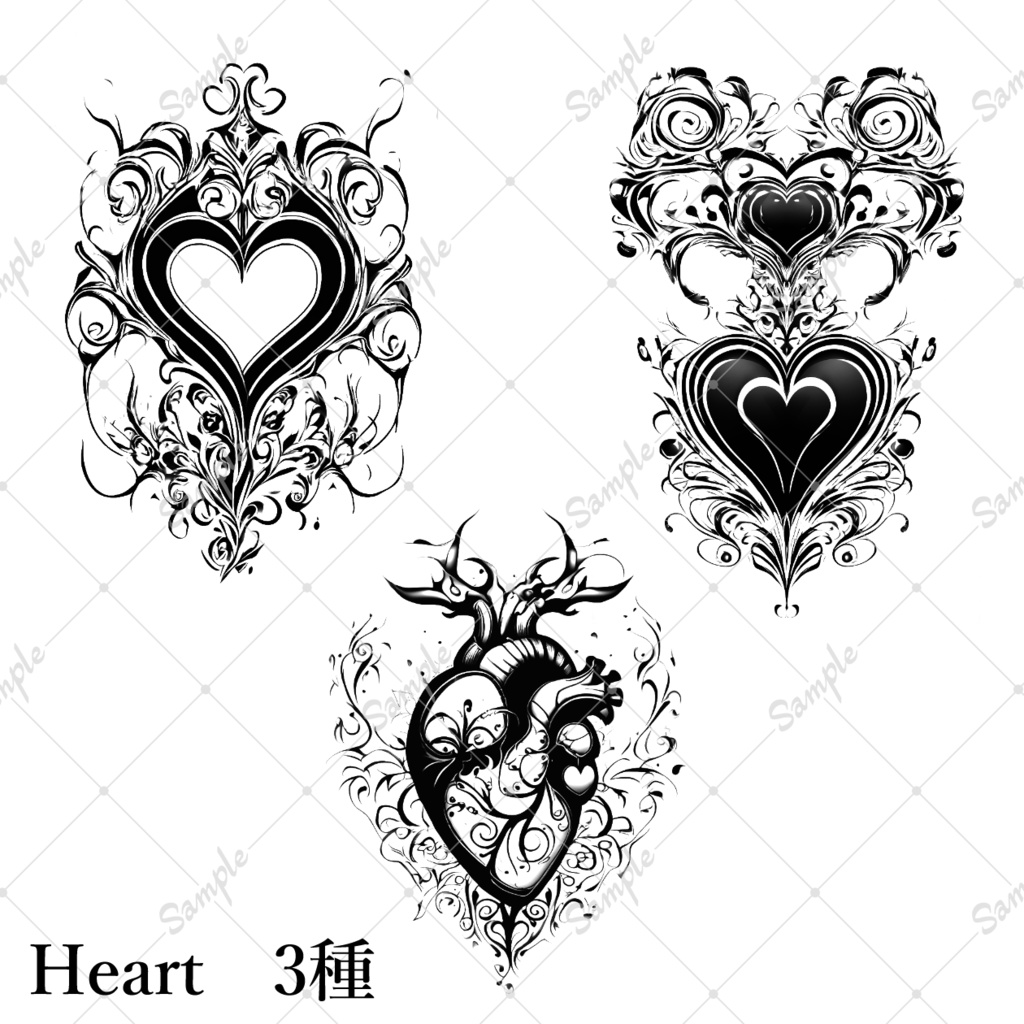 【無償/VRchat向け】Tatoo pack