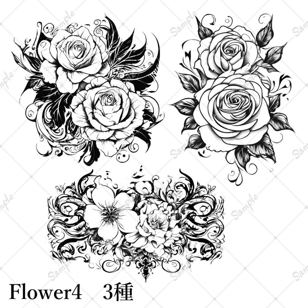 【無償/VRchat向け】Tatoo pack