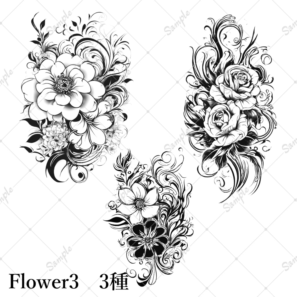 【無償/VRchat向け】Tatoo pack