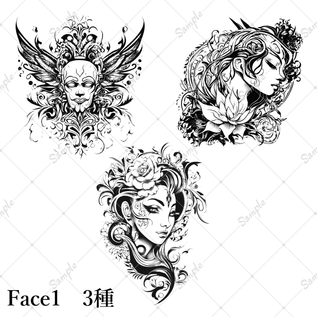 【無償/VRchat向け】Tatoo pack