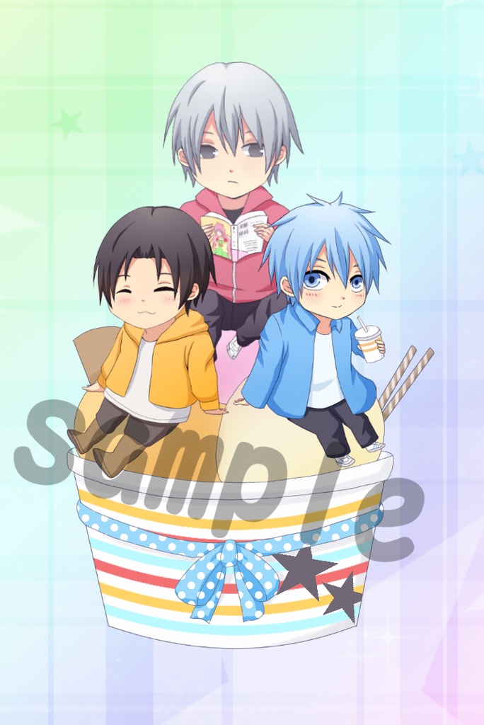 黒子のバスケ　影トリオアクリルキーホルダー