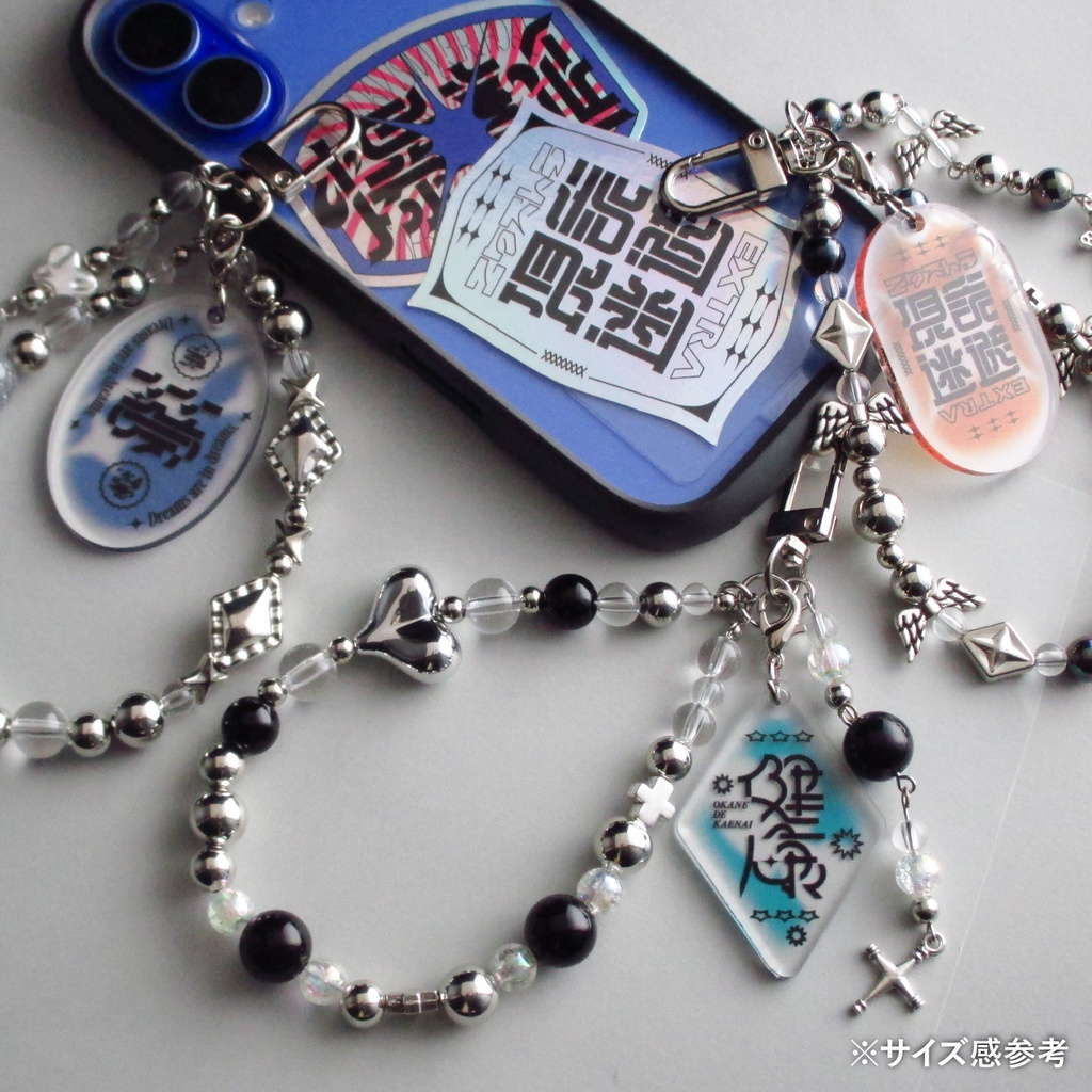 【3/健康】Acrylic×Beads Keychain