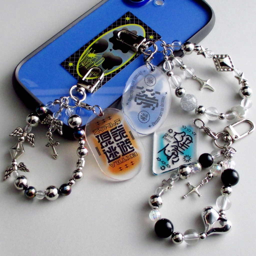 mini【2/夢】Acrylic×Beads Keychain