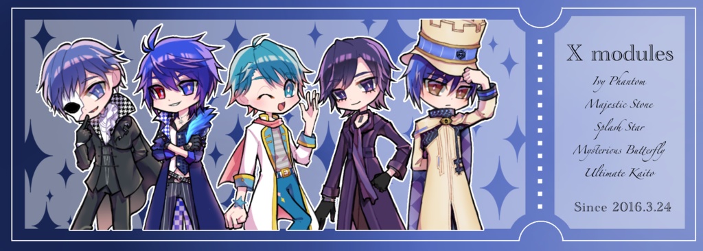 チケット風カード　KAITO X(エレメント)モジュール