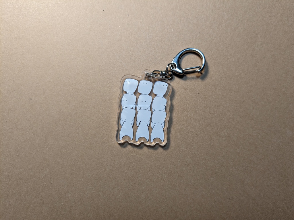 しろいやつらアクキー