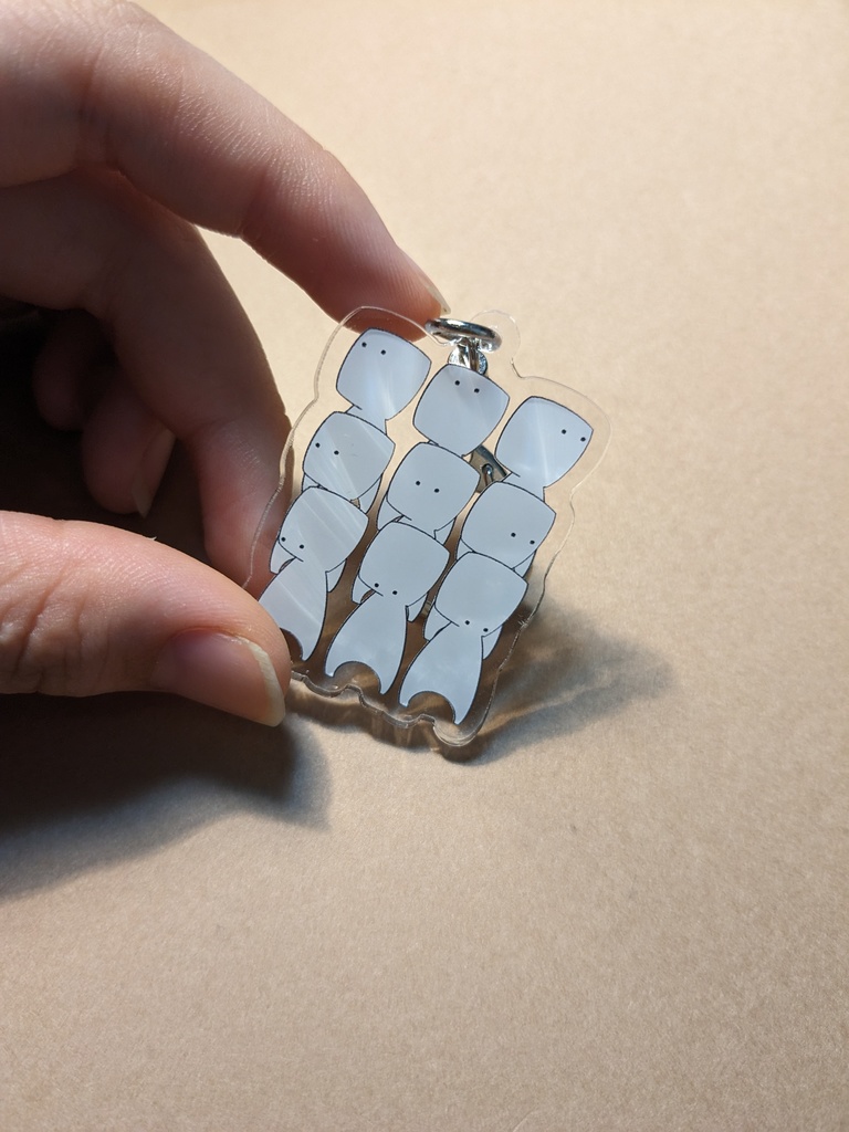 しろいやつらアクキー