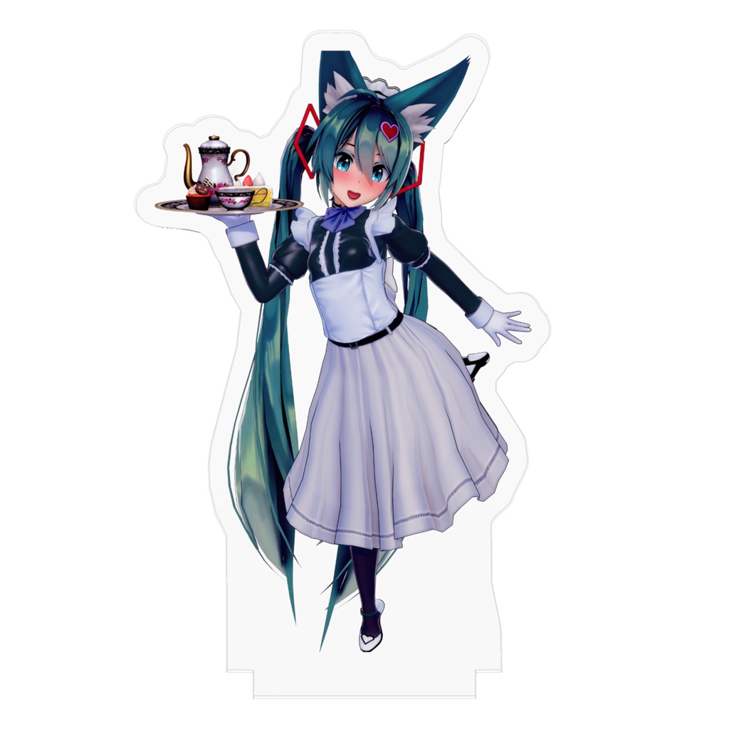 アクリルフィギュア: 初音ミク(メイド服)