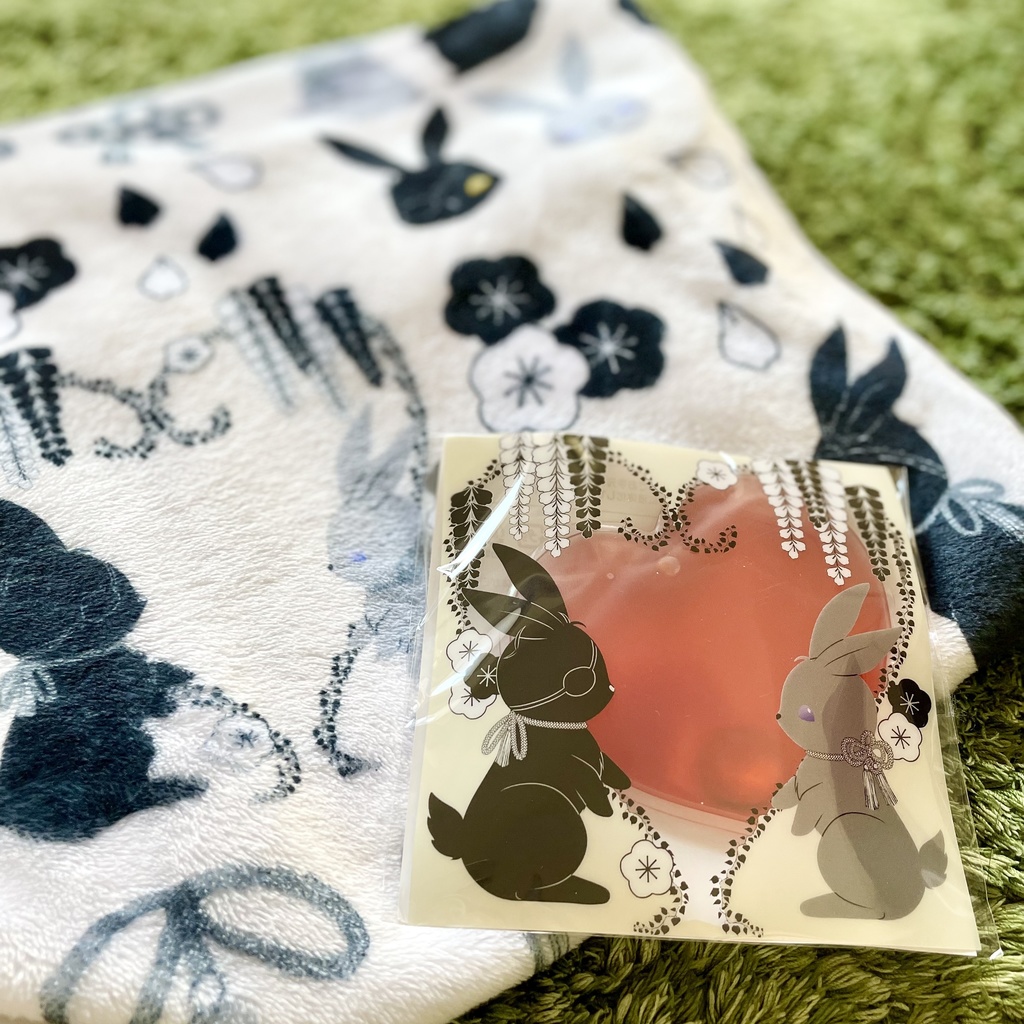 うさぎ燭へしブランケット