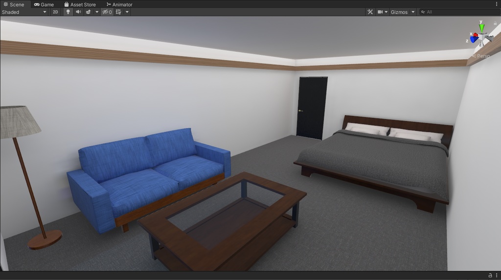【無料】UnityのCubeで作った家⑦【VRChat想定】