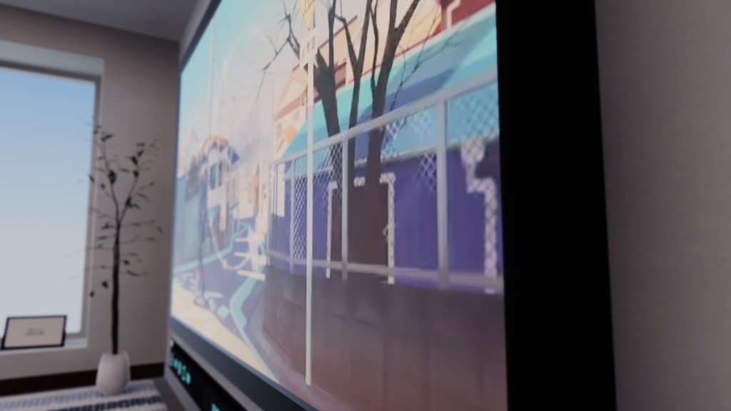 【VRChat想定】iwasyncを壁に直貼りする時にちょっとだけ見た目がよくなるやつ【CC0】