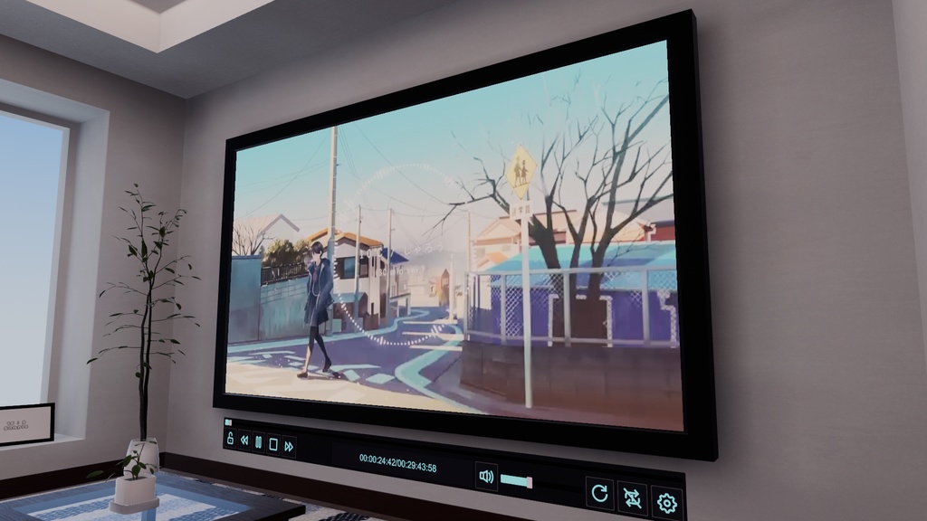 【VRChat想定】iwasyncを壁に直貼りする時にちょっとだけ見た目がよくなるやつ【CC0】