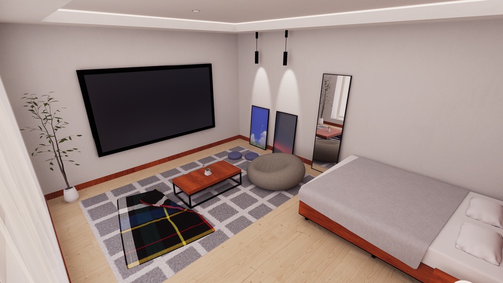 【3/13~3/15まで半額セール中!】【VRChat想定】MemoryHouse1.ReBuild【ワールドアセット】