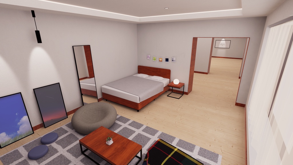 【3/13~3/15まで半額セール中!】【VRChat想定】MemoryHouse1.ReBuild【ワールドアセット】