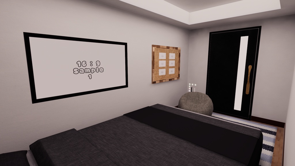 【VRChat想定】クッソ狭いお部屋【ワールドアセット】