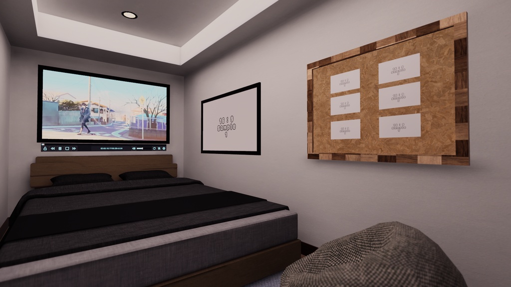 【VRChat想定】クッソ狭いお部屋【ワールドアセット】