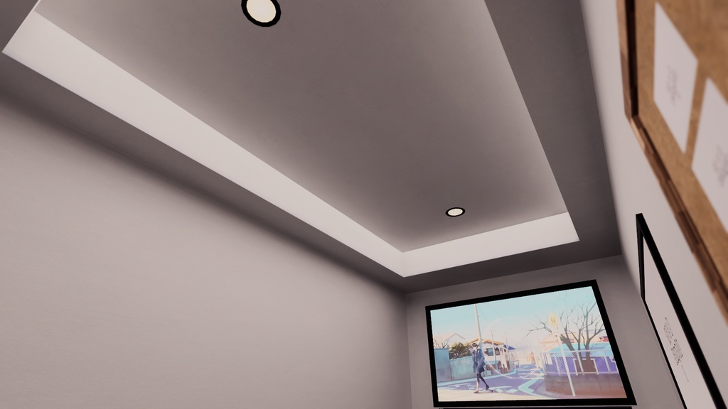 【VRChat想定】クッソ狭いお部屋【ワールドアセット】