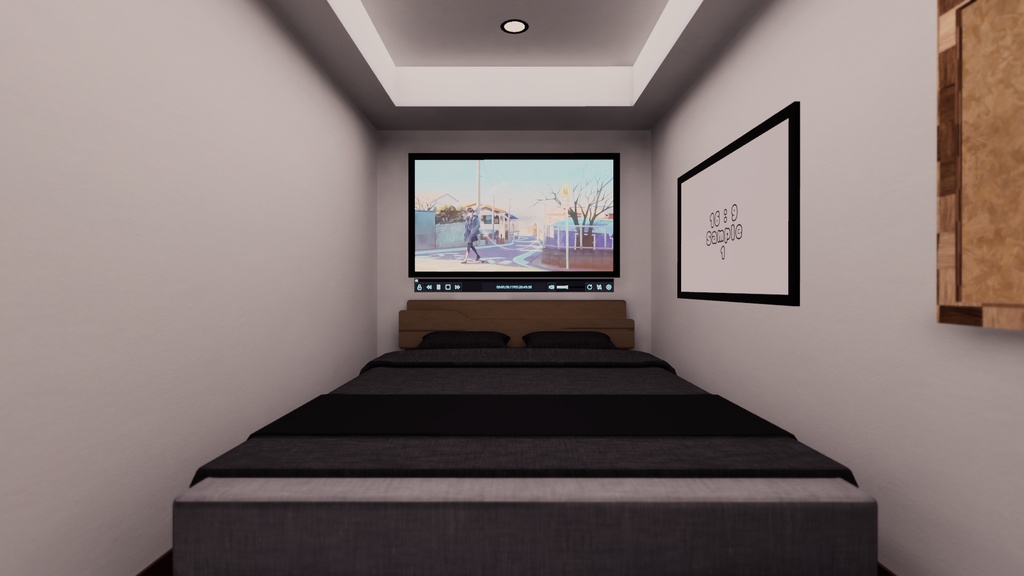 【VRChat想定】クッソ狭いお部屋【ワールドアセット】