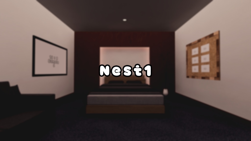 【VRChat想定】Nest1【ワールドアセット】