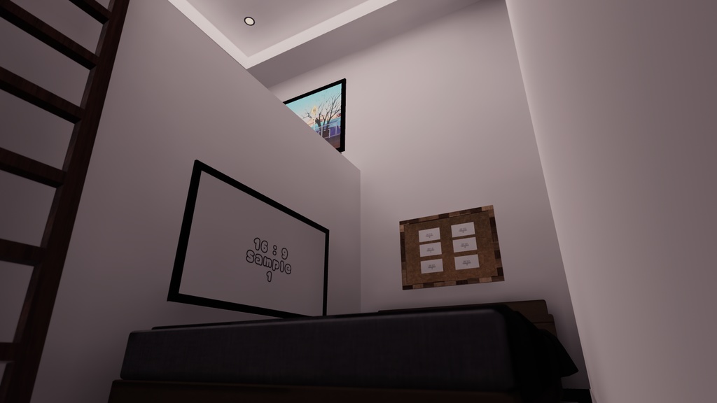 【VRChat想定】クッソ狭いお部屋2【ワールドアセット】