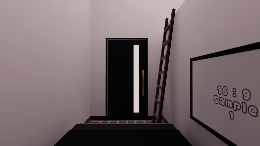 【VRChat想定】クッソ狭いお部屋2【ワールドアセット】