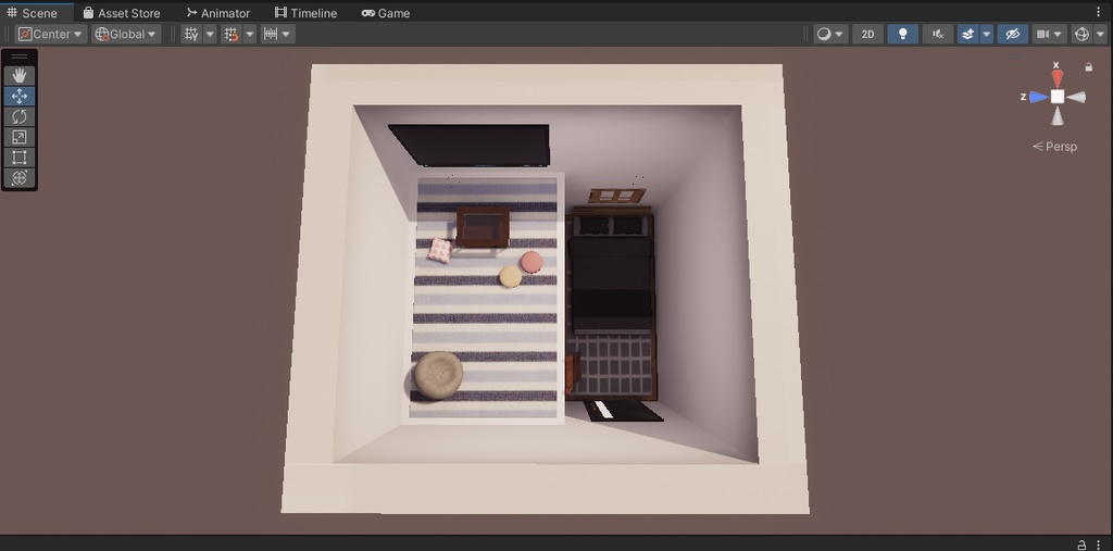 【VRChat想定】クッソ狭いお部屋2【ワールドアセット】