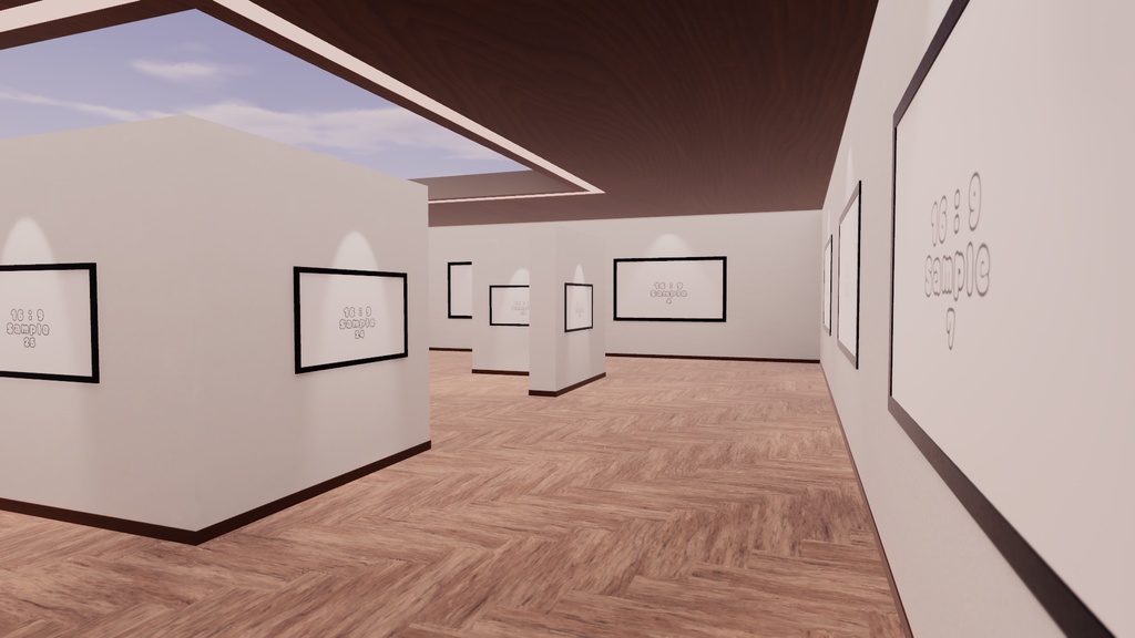 【VRChat想定】Photogallery6【ワールドアセット】