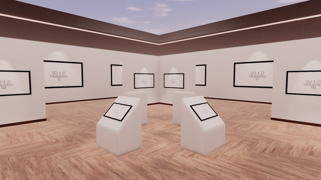 【VRChat想定】Photogallery6【ワールドアセット】