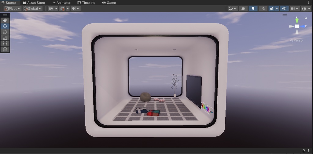 【VRChat想定】SimpleCubic【ワールドアセット】