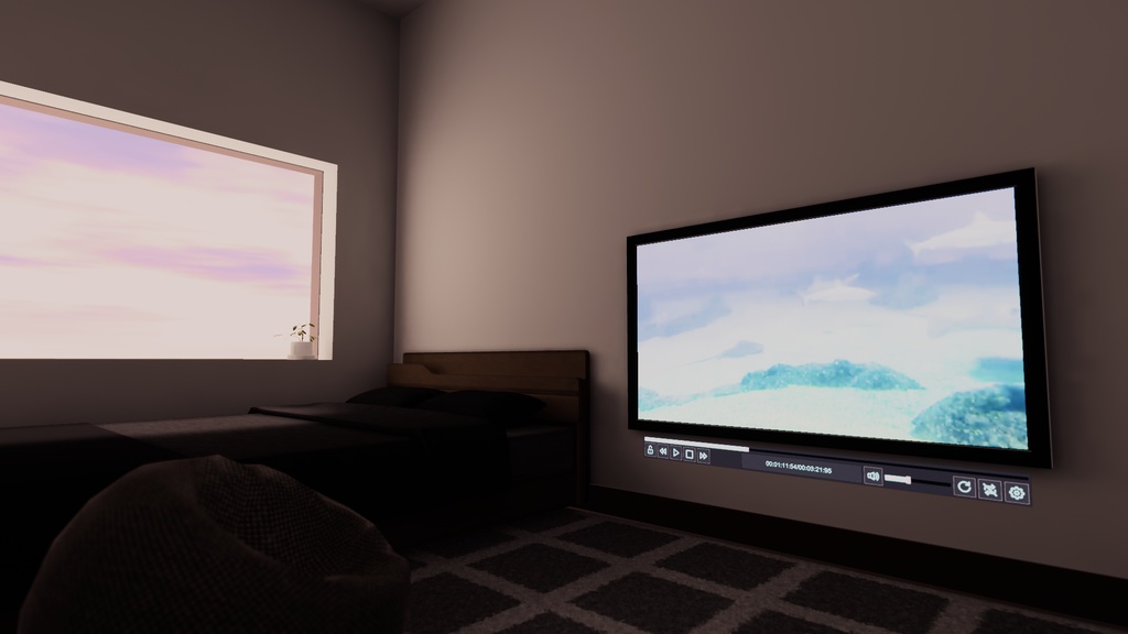 【VRChat想定】MiniRoom2【ワールドアセット】