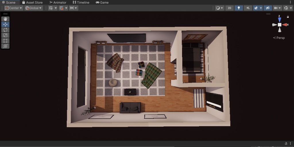【VRChat想定】Apartment1 : Re【ワールドアセット】