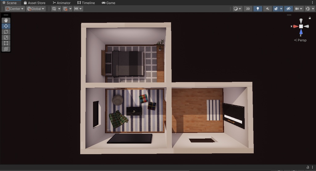 【VRChat想定】Apartment2 : Re【ワールドアセット】