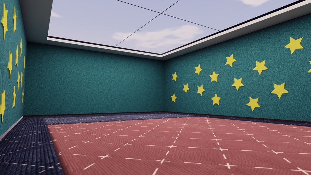 【VRChat想定】多目的ホール1【ワールドアセット】