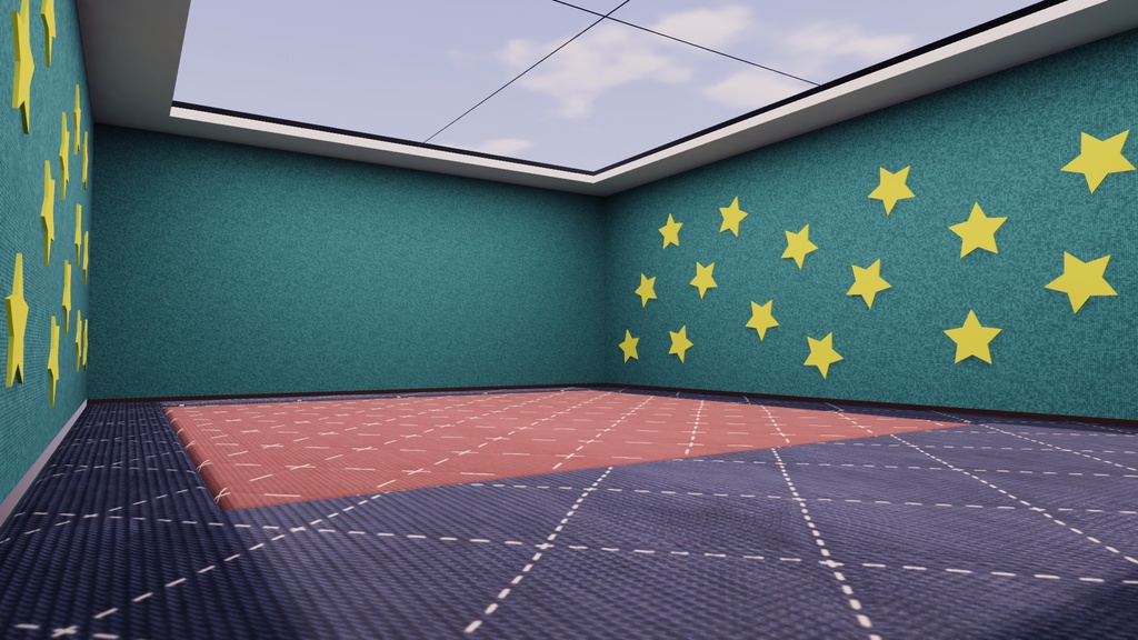 【VRChat想定】多目的ホール1【ワールドアセット】